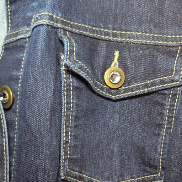 CJ Banks Denim Vest - Picture 3 of 5